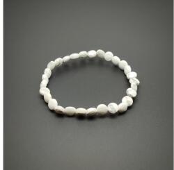 R. M. ékszer Howlit fazettált korong karkötő 6x4mm (060067)