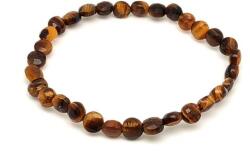 R. M. ékszer Tigrisszem fazettált korong karkötő 6x4mm (060076)