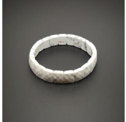 R. M. ékszer Howlit fazettált téglalap karkötő 12-12, 5x9, 5-10mm (059977)