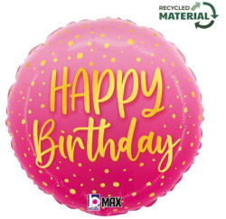 Grabo Happy Birthday Pink fólia lufi 46 cm (GBB26476P)