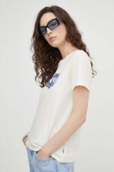 Levi's pamut póló női, bézs - bézs XXS - answear - 8 890 Ft