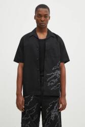 Maharishi pamut ing Dpm: Sparse Bonsai Camo Shirt férfi, fekete, relaxed, 5336. BLACK - fekete M