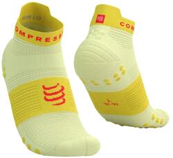 Compressport zokni Pro Racing Socks v4.0 Run Low XU00047B - sárga 45/48