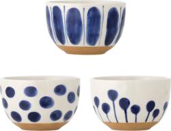 Bloomingville Castronașe Linora 580 ml alb-albastru 3 buc (82061846) Castron