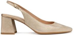 Geox bőr flip-flop D GISELDA sárga, magassarkú, nyitott sarokkal, D45VCC 000MA C2012 - arany Női 39