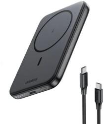 UGREEN - Power Bank mágneses, vezeték nélküli töltés, 10000mAh, 15W vezeték nélkül - Szürke - 25919 (25919)
