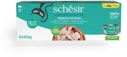Schesir 6x85g Schesir Complete Nutrition Filet tonhal & aranydurbincs aszpikban nedves macskatáp - zooplus - 4 790 Ft