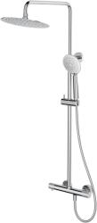Cersanit Zen set de duș perete cu termostat cu duș de ploaie crom S951-782 (S951782)
