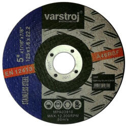 Varstroj vágókorong INOX 125x1, 6x22, 2 (14265) - pepita