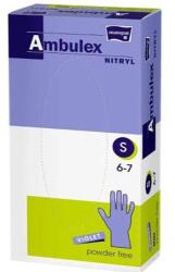 Matopat Pormentes nitril vizsgálókesztyű, Ambulex Small Violet, S méret, Lila szín, 100 db