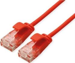 Roline 21.15. 3917 RJ45 Hálózati kábel, patchkábel CAT 6A U/UTP 5.00 m Piros (átlátszó) Árnyékolatlan, Halogénmentes, Lángálló 1 db (21.15. 3917) (21.15.3917)