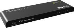 Techly IDATA HDMI2-4K8HDR videó elosztó HDMI 8x HDMI (IDATA-HDMI2-4K8HDR) (IDATA-HDMI2-4K8HDR)