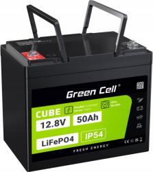 Green Cell CUBE LiFePO4 50Ah 12V 640Wh lítium-vas-foszfát akkumulátor (LFPGC12V50AH) (LFPGC12V50AH)