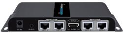 TECHLY IDATA EX-HL41TY audió/videó jeltovábbító AV adó- és vevőegység Fekete (IDATA-EX-HL41TY) (IDATA-EX-HL41TY)