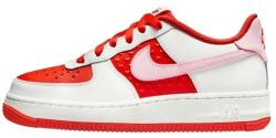 Nike Pantofi dama, Nike, Air Force 1 BG, HV5165-121-Rosu, sport, piele naturala, cu talpa groasa, rosu (Marime: 38)