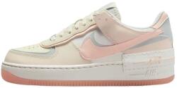 Nike Pantofi dama, Nike, W Air Force 1 Shadow, DZ1847-105-Bej, sport, piele naturala, cu talpa groasa, bej (Marime: 38)