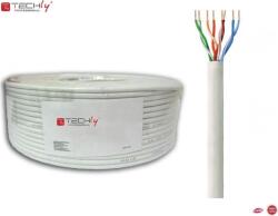 TECHLY ITP-C6U-FL-100 hálózati kábel Szürke 100 M Cat6 U/UTP (UTP) (028115) (028115)