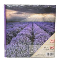 P&O Levendulamezős bedugós fényképalbum - 200 db 10x15 cm képhez (CHBB46200-5LEVENDULA)