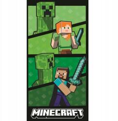 Halantex Minecraft strandtörölköző, fürdőlepedő - Creeper, Alex és Steve