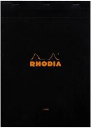  Blocnotes A4, capsat, 80 file, N°18, Rhodia black, matematica