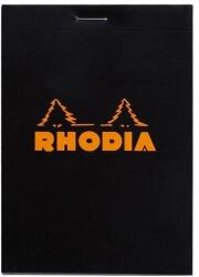  Blocnotes 8, 5 x 12 cm, capsat, 80 file, N°12, Rhodia Basic, negru
