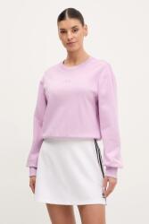 Adidas pamut melegítőfelső ALL SZN rózsaszín, női, sima, JJ1267 - rózsaszín M