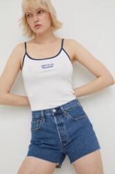 Levi's farmer rövidnadrág 501 Original női, sima, magas derekú - kék 30