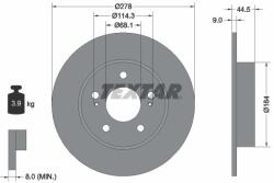 TEXTAR Disc frana TEXTAR 92113103 (92113103)