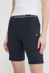 Tommy Hilfiger rövidnadrág női, sötétkék, sima, magas derekú, WW0WW41496 - sötétkék XS