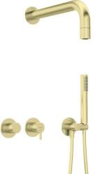 Deante Concealed shower set with hand shower - with horizontal mixer (NQS_R0XK)