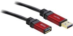 Delock USB kábel 1 x USB 3.0 dugó A- 1 x USB 3.0 aljzat A, 3 m, piros, fekete, aranyozott (105905) (105905) (105905)