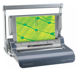  Spirálozógép, fém spirálkötéshez, manuális, 130 lap, FELLOWES Quasar Wire (5224101) - nyomtass-olcson