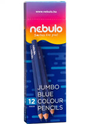  Színes ceruza, jumbo háromszög, NEBULO kék, (JKCTR1)