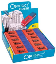 Connect Radír Connect 2 db/blister piros/kék C-36BR, fehér szögletes C-36W - nyomtass-olcson