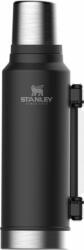 STANLEY LEGENDARY CLASSIC acél termosz 1.4L fekete, akár 40 órán át is melegen tartja a folyadékot (10-08265-002)