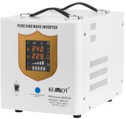 KEMOT PROsinus-2600/24 Pure Sine Waveform Inverter with Charging Function 24V 230V 2600VA/1800W (URZ3429)