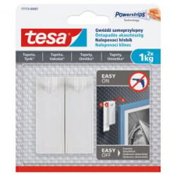tesa Akasztószög öntapadós, érzékeny felületekhez 1 kg teherbírású 2 darab/bliszter Powerstrips (77773-00007-00) (77773-00007-00)