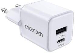 Choetech PD30W két portos fali töltő 1C1A (fehér)