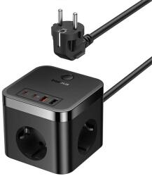 Baseus E00066400117-00 PowerCombo 1.5m 30W încărcător de rețea negru (E00066400117-00)