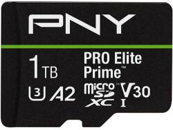 PNY microSDXC PRO Elite Prime 1TB UHS-I/U3/V30/A2 (P-SDU1TBV32200PEP-GE)