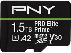 PNY microSDXC PRO Elite Prime 1.5TB UHS-I/U3/V30/A2 (P-SDU1T5V32200PEP-GE)