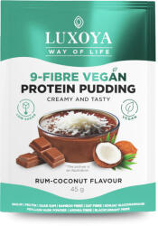 Luxoya - Vegán fehérjét tartalmazó rostpuding - 9 féle rosttal - Rumos kókusz ízű - 45g
