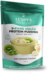Luxoya - Vegán fehérjét tartalmazó rostpuding - 9 féle rosttal - Kiwi-Banán ízű - DOY - 450g