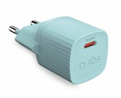 SBS Eco 25W USB-C Hálózati töltő, világoskék (TETR1CPD25LBGRS) (TETR1CPD25LBGRS)