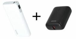 AVAX PB105B & PB202W - 20W & 65W Powerbank szett (10.000/20.000mAh) (AVAX PB105B+PB202W)