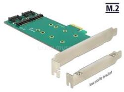 Delock 89473 PCI Express kártya - 2 db belső M. 2 B 110mm - Low Profile (DL89473) (DL89473)