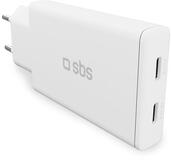 SBS ExtraSlim GaN PD 67W USB-C töltő, fehér (TETRGAN2C70SLIM) (TETRGAN2C70SLIM)