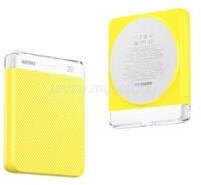 REMAX Cube RPP-8 Magsafe Vezeték Nélküli Gyorstöltő Powerbank 5000 mAh - Sárga (RPP-8_Yellow) (RPP-8_Yellow)