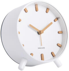 Karlsson Ceas cu alarmă Karlsson 5943WH de design 11 cm , alb