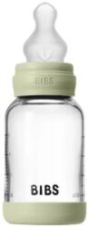 Bibs Стъклена бебешка бутилка Bibs - Със силиконов биберон, 120 ml, Sage (50191250) - ozone